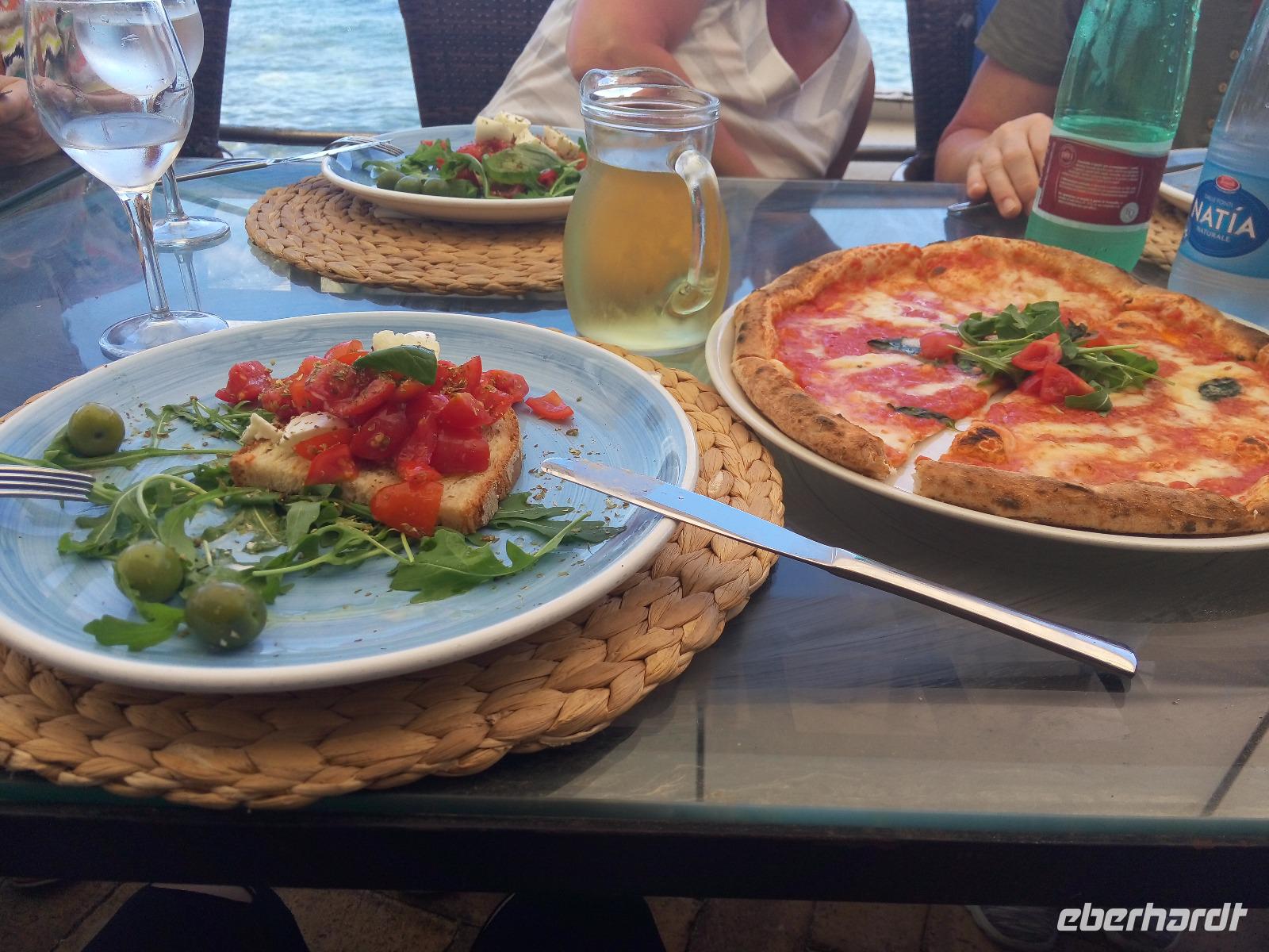 Unser Mittagessen in Vagnitielli