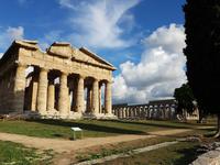 Italien, Paestum, Ausgrabungen, Poseidon- und Heratempel