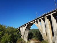 Italien, Cilento, Mingardotal , Eisenbahnbrücke