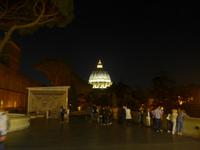 Vatikanisches Museen - Terasse mit Blick auf die Kuppel