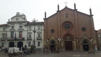 Asti (Piazza S. Secondo - Rathaus und Kirche S. Secondo)