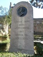 Nichtkatholischer Friedhof Rom-Grab Sohn von Goethe