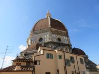 Florenz – Dommuseum – Blick von der Terrasse zur Kuppel des Domes