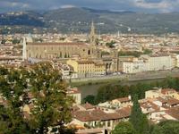 Blick vom Bardini-Garten auf Florenz