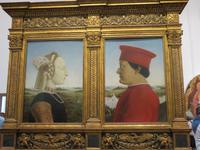 In den Uffizien von Florenz – Diptychon des Federico da Montefeltro mit seiner Gattin Battista Sforza