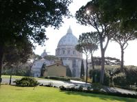 Vatikanische Gärten Kuppel Petersdom