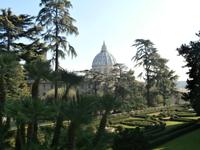 Vatikanische Gärten Kuppel Petersdom