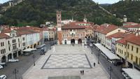 Marostica (Castello Inferiore - Blick auf den Hauptplatz))