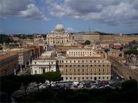 Blick von der Engelsburg auf St. Peter