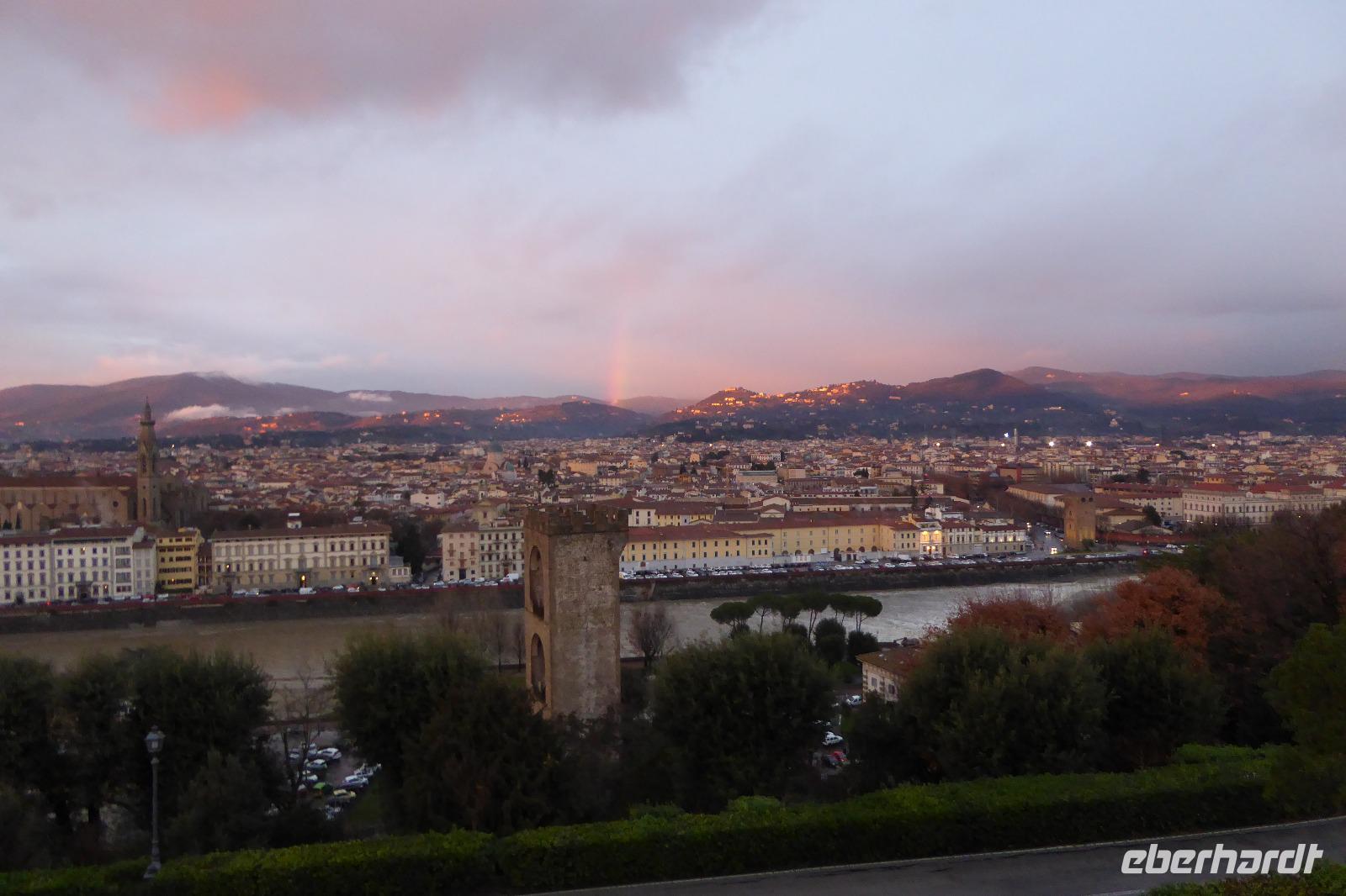 Silvesterreise Florenz 2017 Blick von der Piazzale Michelangelo  (1)