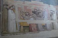 Silvesterreise Florenz 2017 Santa Croce, Fresco von Giotto