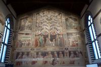 Silvesterreise Florenz 2017 Santa Croce, Fresco von Taddeo Gaddi