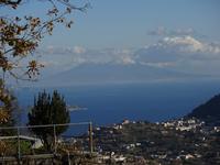Wanderung bei Fiaiano, verschneiter Vesuv an Silvester