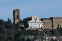 Blick auf San Miniato von der Loggia Palazzo Vecchio