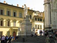 Firenze - Dante vor der Kirche Santa Croce