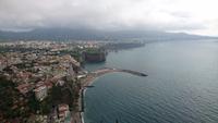 Blick auf Sorrent und unser Hotel