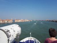 Wanderkreuzfahrt Italien - Auslaufen aus Venedig