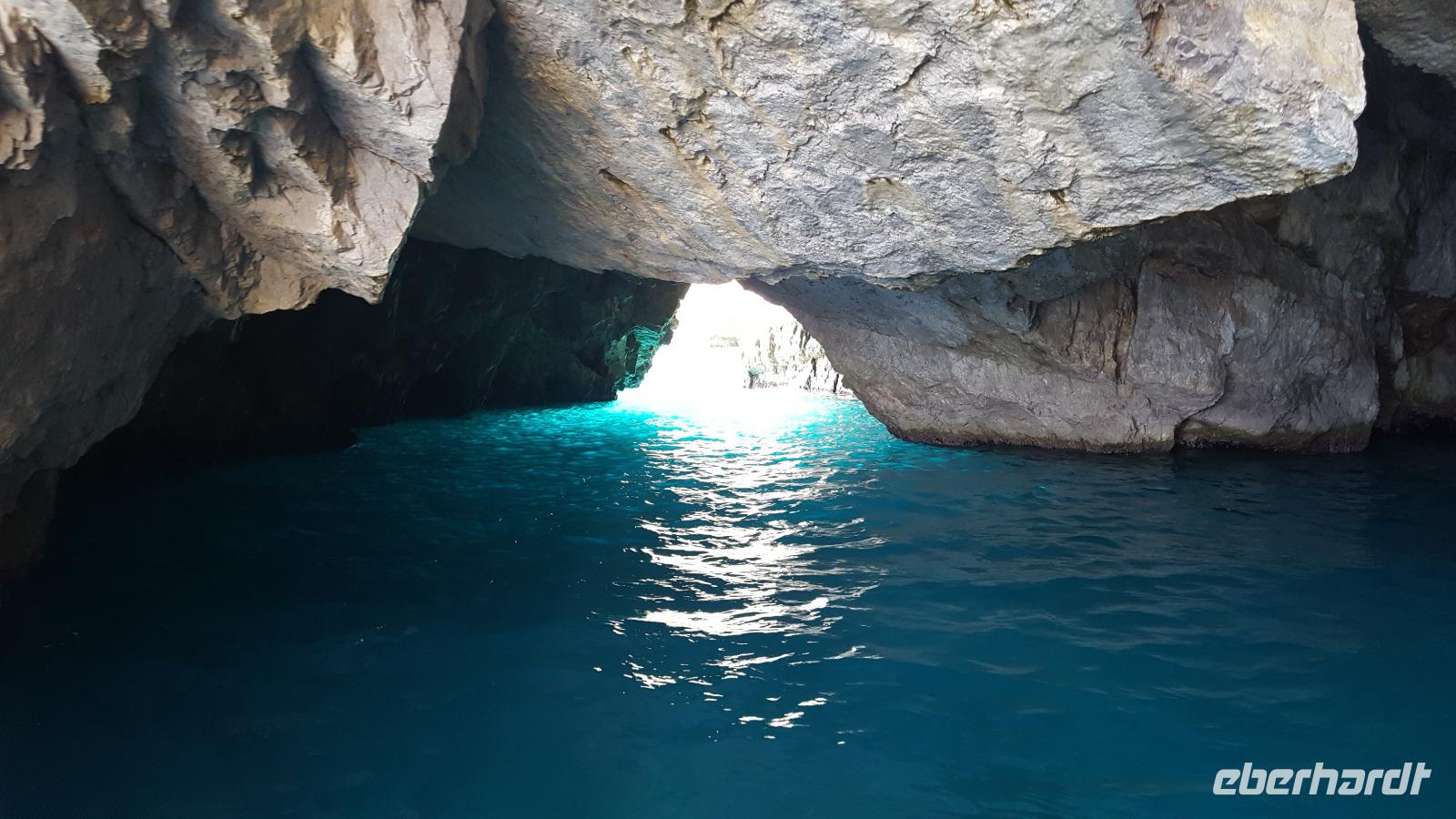 Capri Eingang zur Blauen Grotte