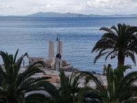 Italien, Argentario, Santo Stefano mit Giglio im Hintergrund