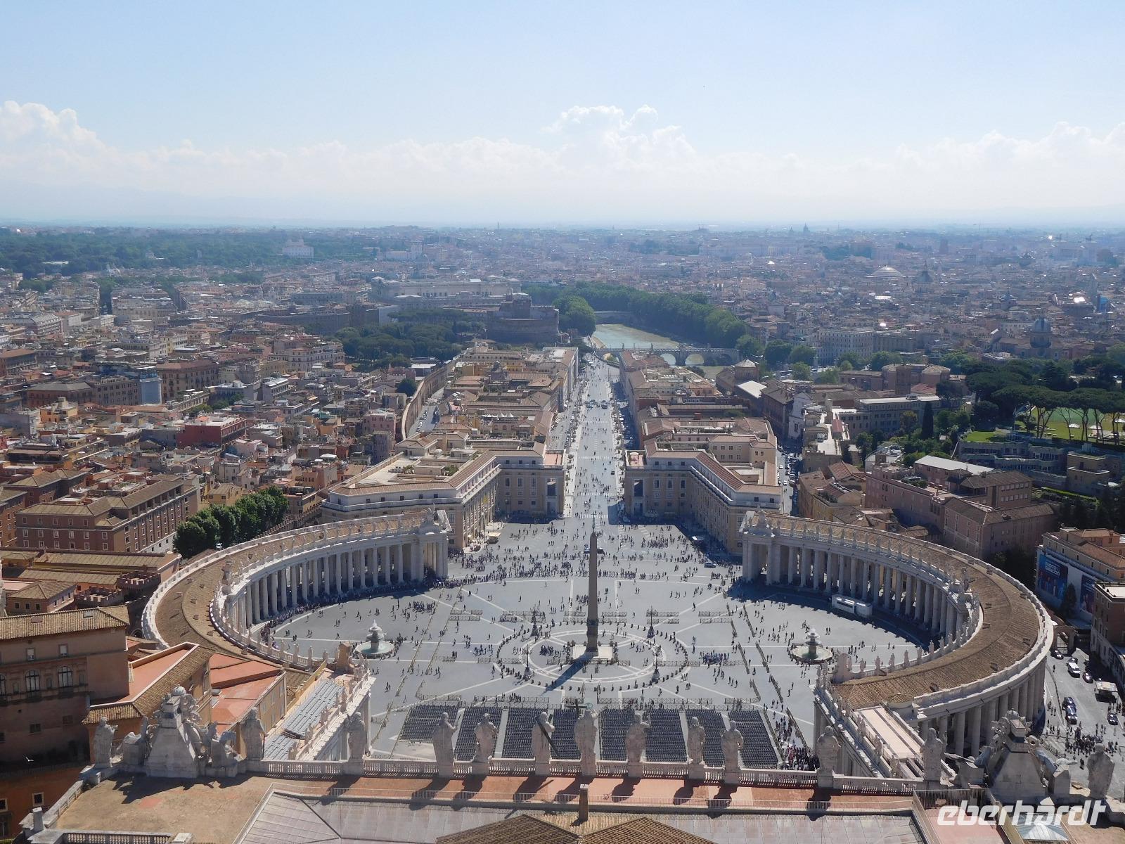 Der Petersplatz in Rom