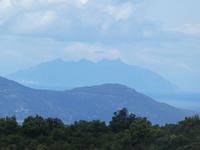 Italien, Argentario, Wanderung, Blick auf Giglio und Montechristo