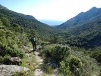 Italien, Elba, Wanderung Monte Capanne, Abstieg