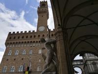 Rathaus von Florenz, rechts die Loggia..