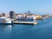 Kurz vor dem Anlegen in Portoferraio.