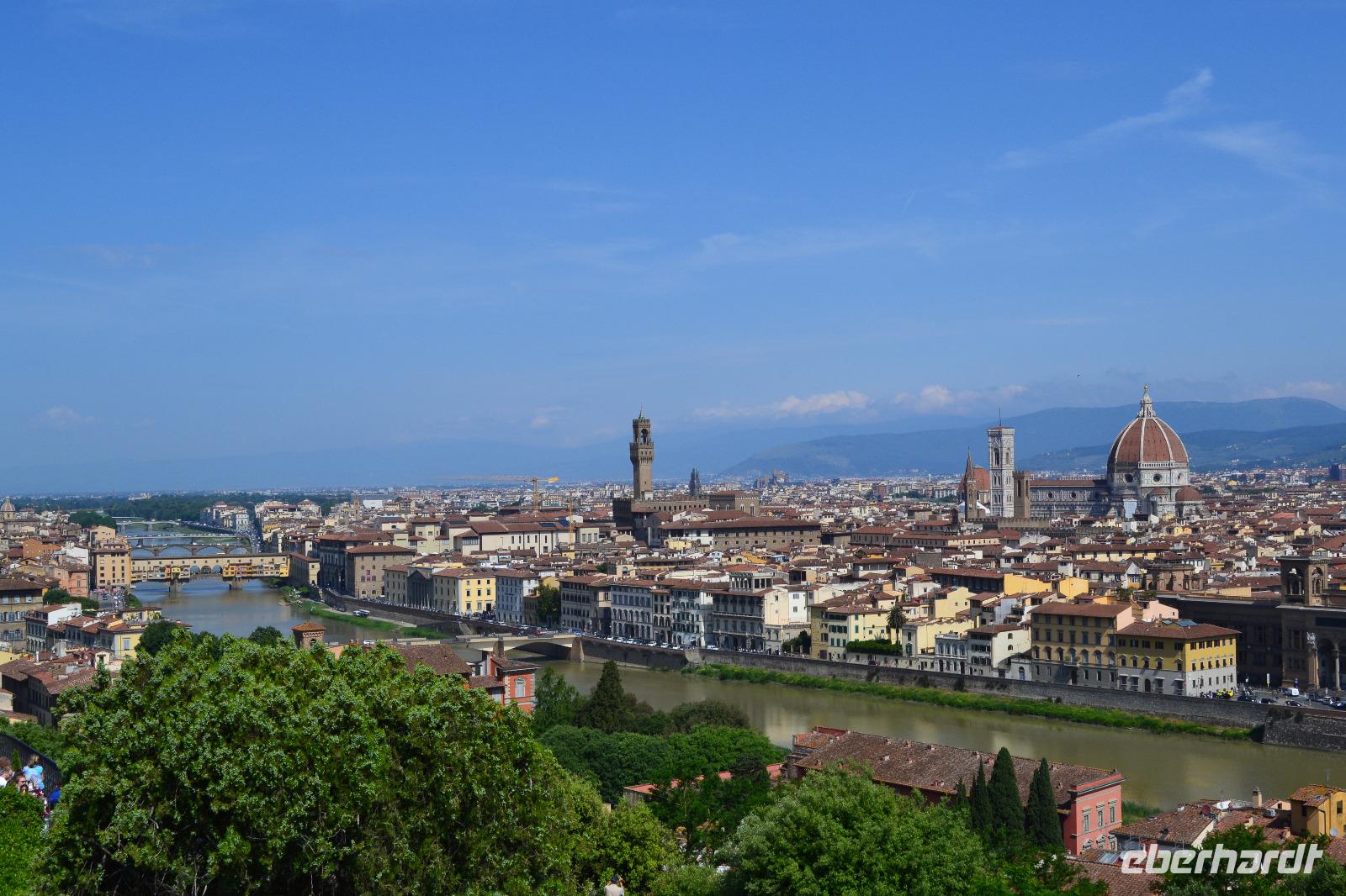 Florenz - Blick vom Piazzale Michelangelo auf die Altstadt
