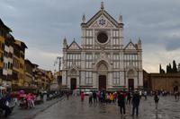 Florenz - Fassade der Basilica die Santa Croce di Firenze