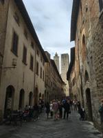 San Gimignano - Blick von der Porta San Giovanni zum Stadtzentrum