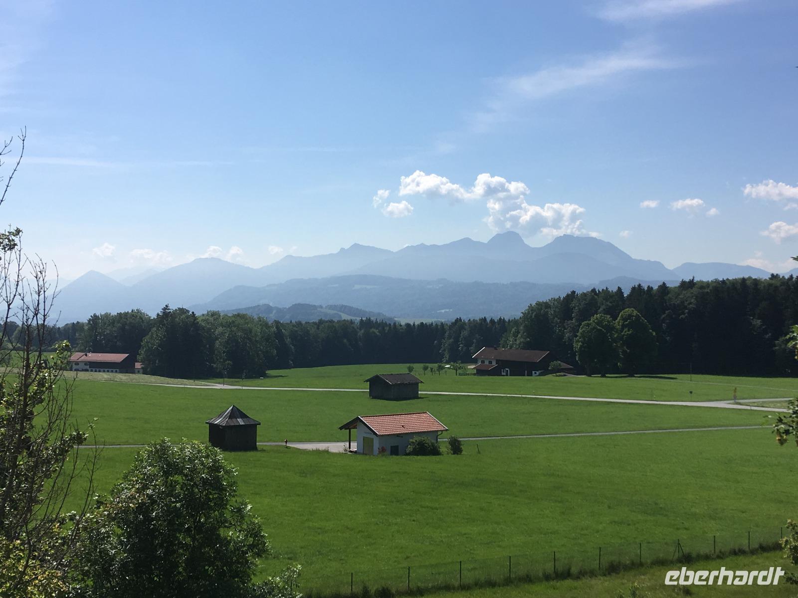 Blick auf das Mangfallgebirge