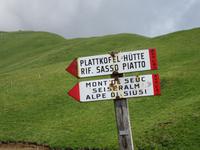 Auf dem Weg zur Plattkofel-Hütte