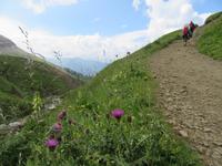 Auf dem Weg zur Plattkofel-Hütte