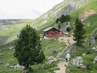 Blick zur Refugio Pertini