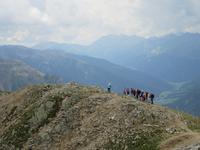 Gerölliger Abstieg von der Tatschspitze