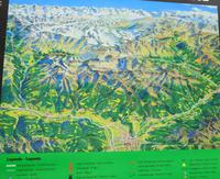 Karte vom Alpenpanorama