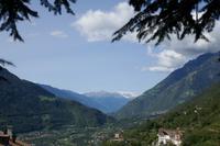 Blick ins Tal von Dorf Tirol aus