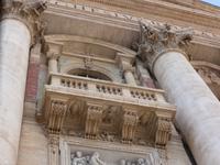 Der Balkon, von dem der Pabst zu Ostern den Segen ausspricht