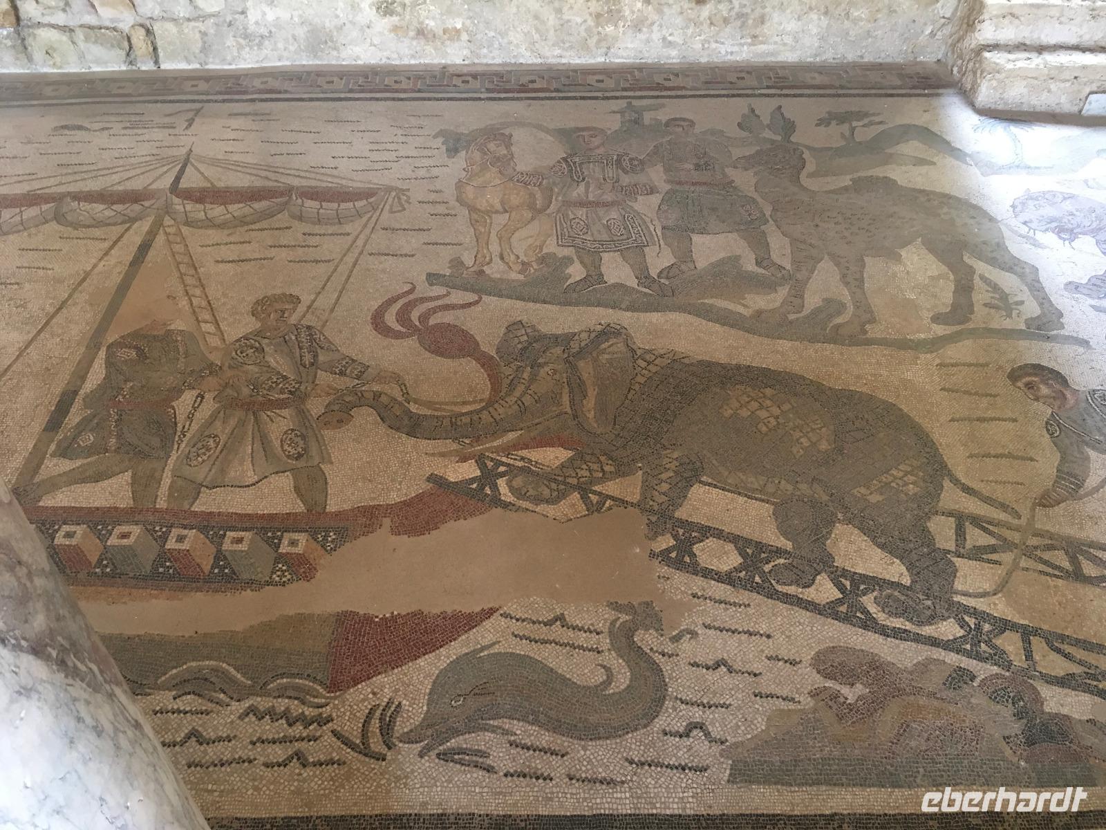 Mosaike in der Villa Romana