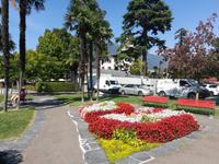 Blumenarrangement in Ascona.