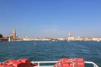 Blick auf Venedig vom Boot aus