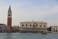 Blick auf Venedig vom Boot aus