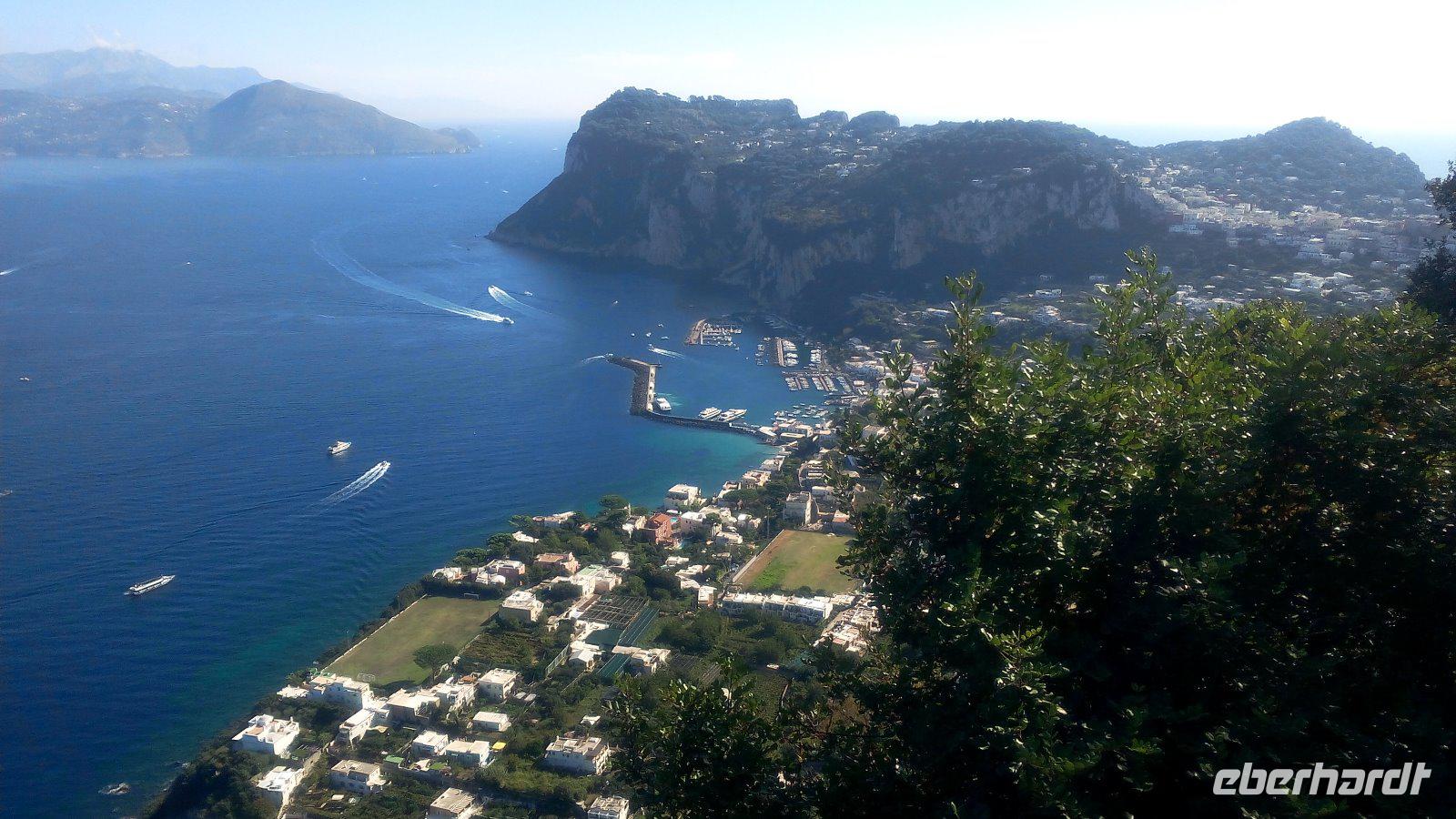Capri, Blick auf den Hafen