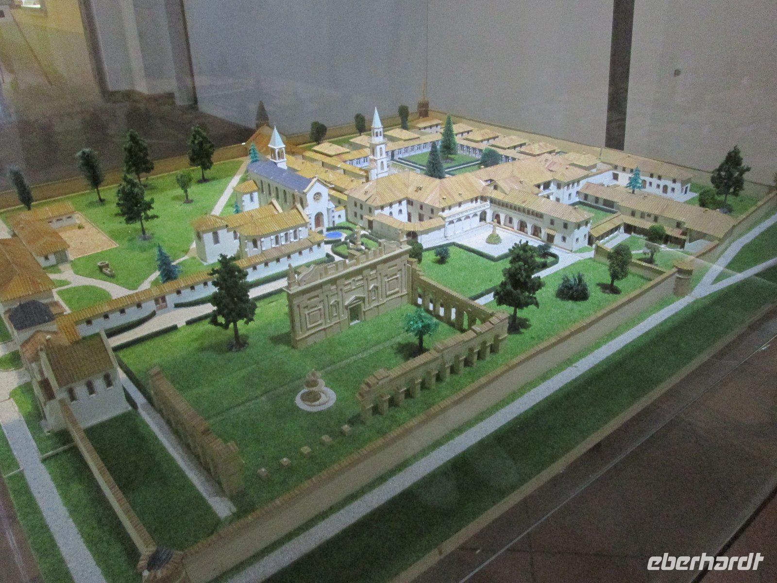 Modell des Karthäuserklosters in Serra San Bruno