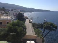 Ausblick von der Dachterasse des Hotels