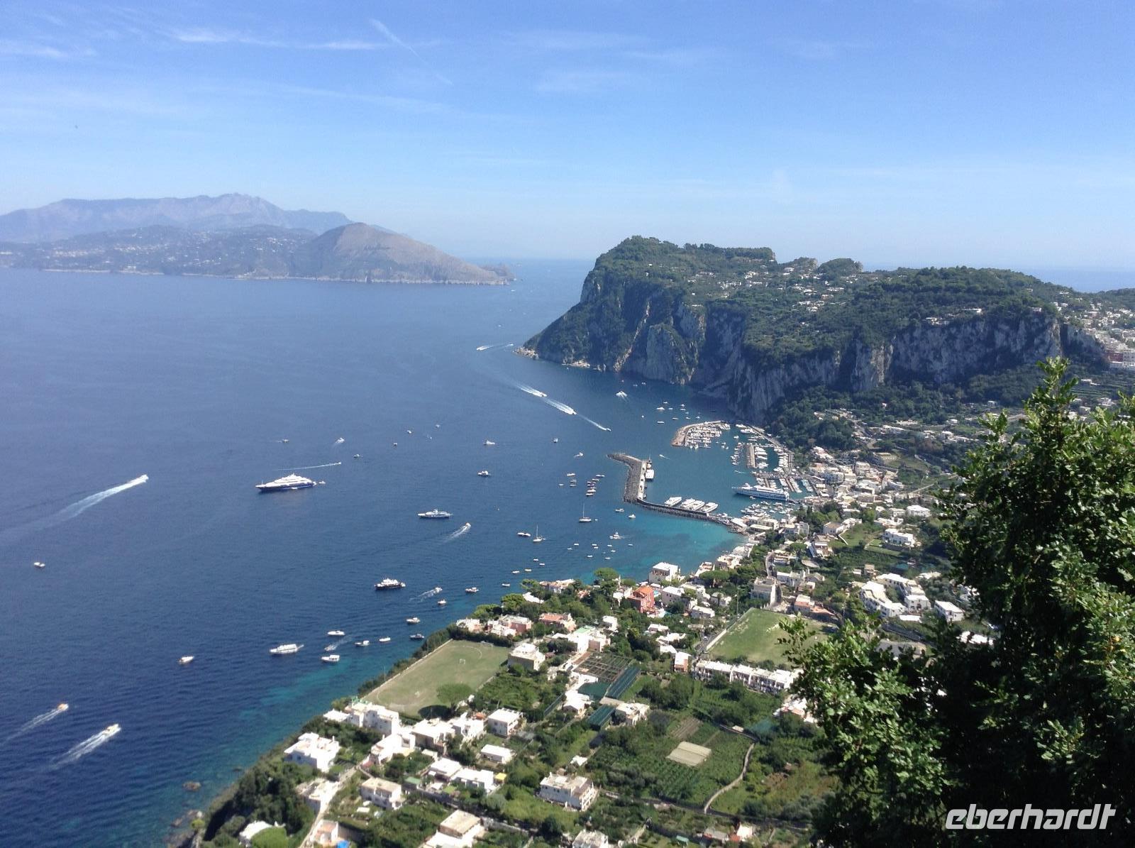 Blick vom Garten Munte auf Capri