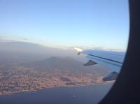 Rückflug mit Neapel und Vesuv