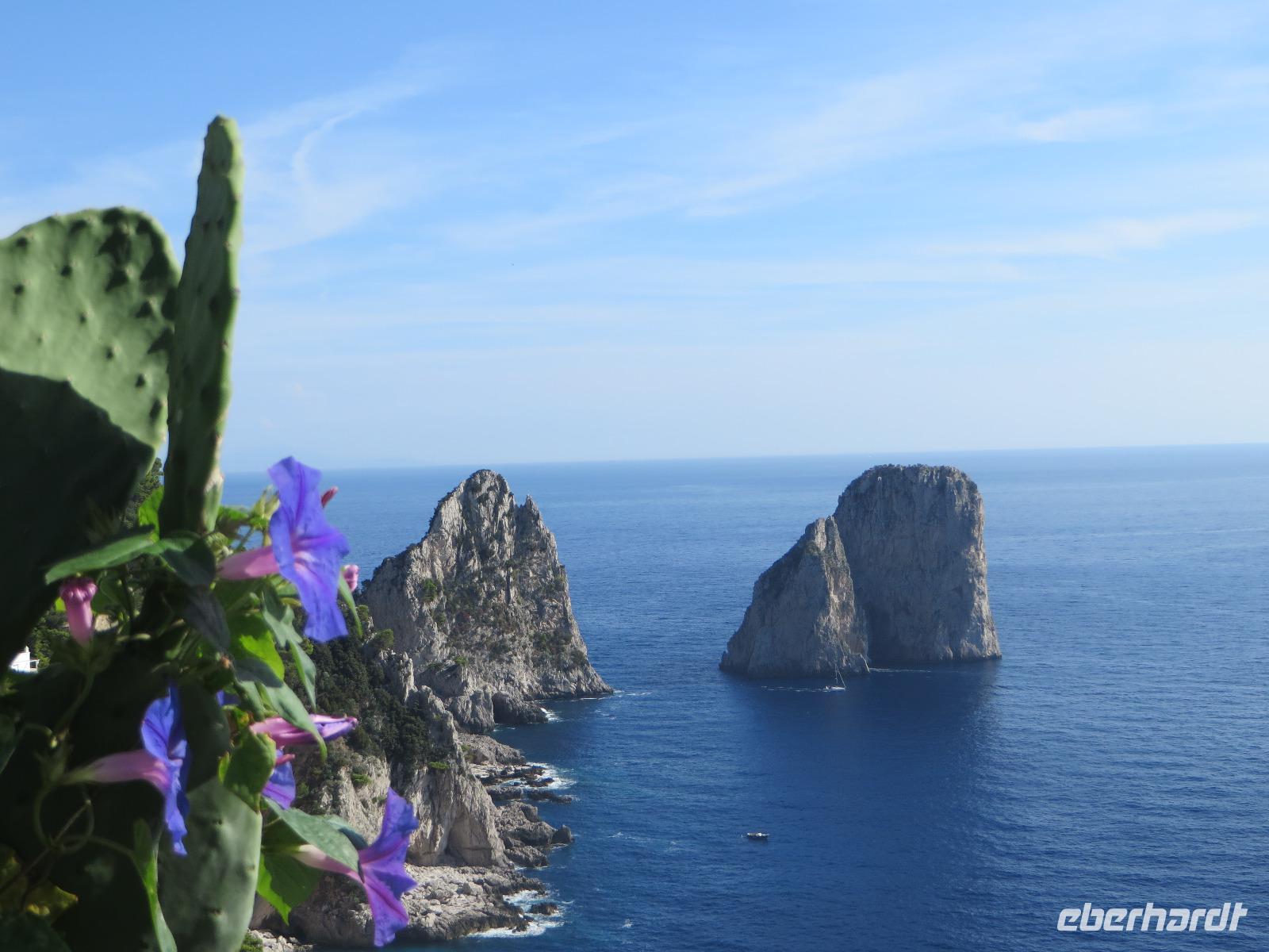 Ausblick von den Augustusgärten auf Capri