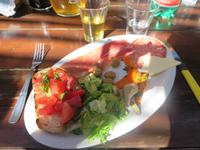 sehr leckerer Imbiss bei der Wanderung